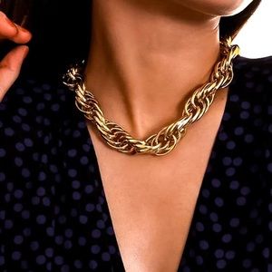 ⚜️[𝟯𝟬%𝗢𝗙𝗙|𝗯𝘂𝗻𝗱𝗹𝗲𝘀 𝟯+]⚜️Big Link Gold Choker NEW